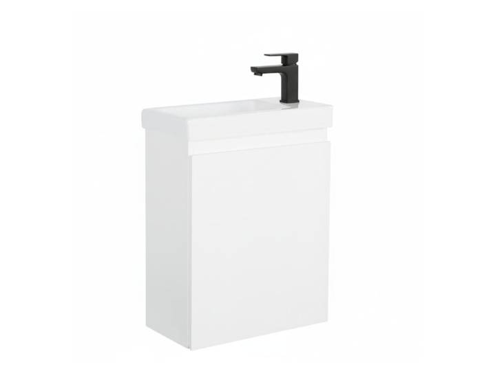 Meuble lave-mains + robinet noir