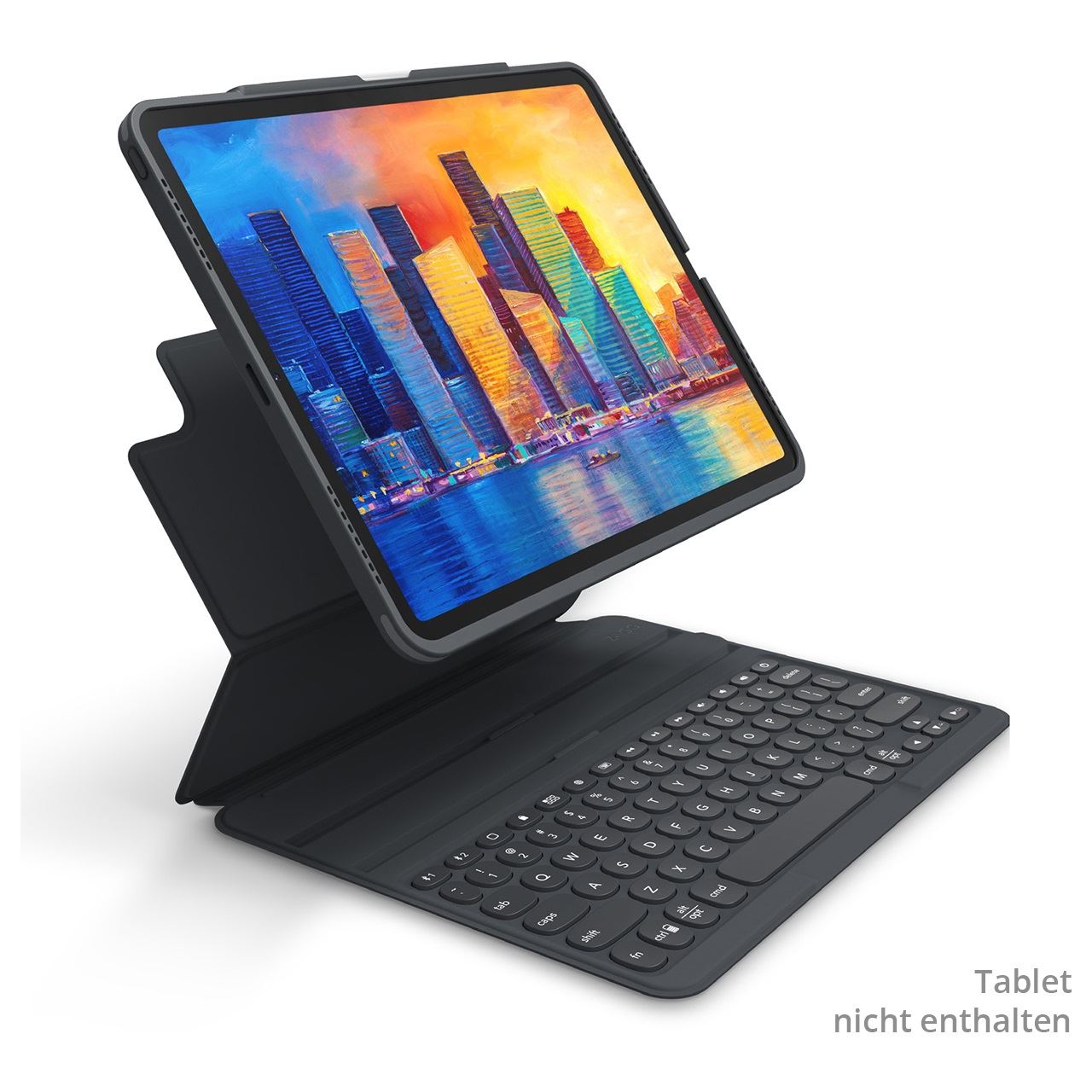 ZAGG Pro Keys Bluetooth-Keyboard für iPad Pro 12.9 Zoll 3./4./5./6.Gen charcoal