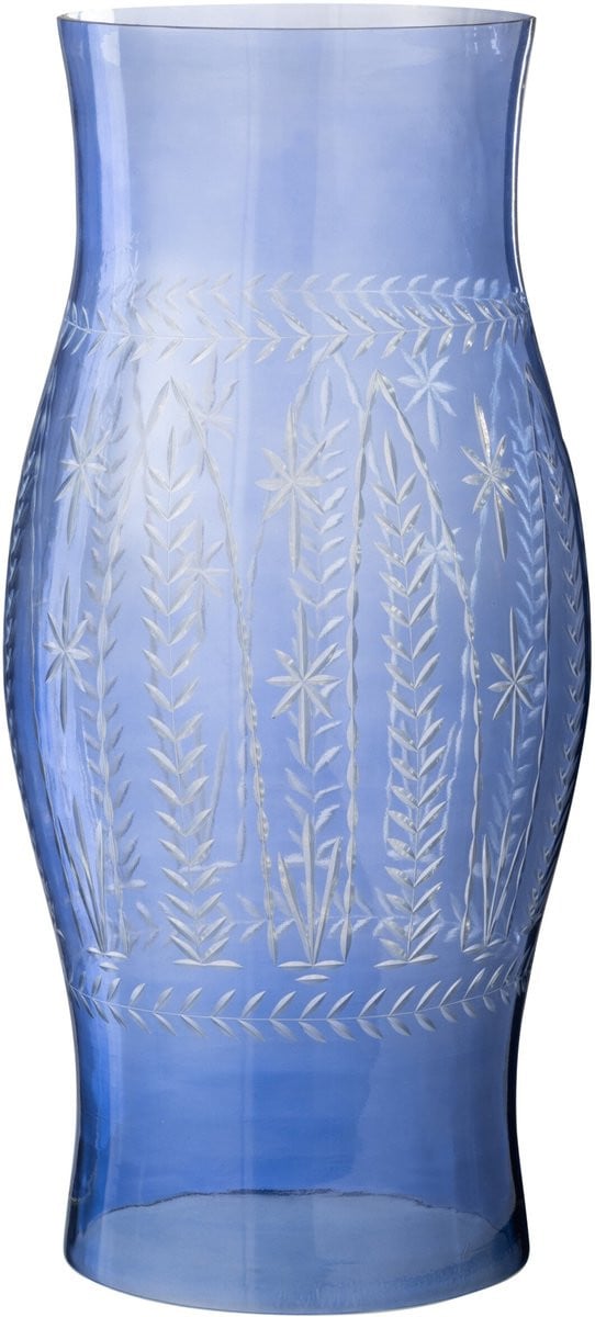 J-Line windlicht Tarifa blauw glas large