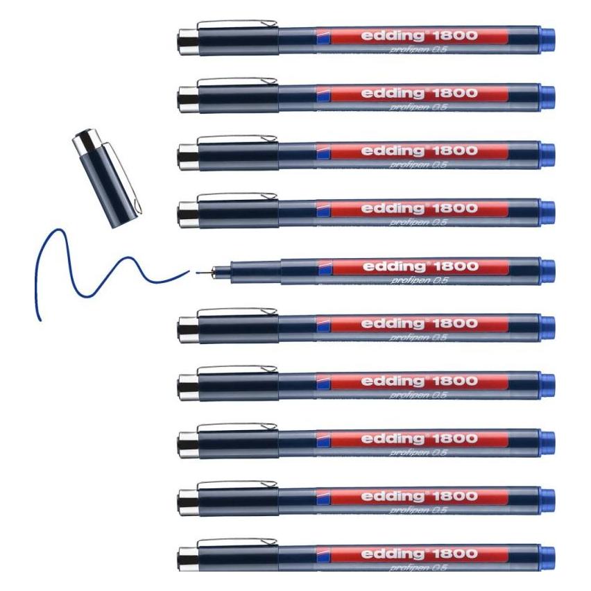 Edding Faserzeichner Profipen 1800 (10x) (1800-03-05)