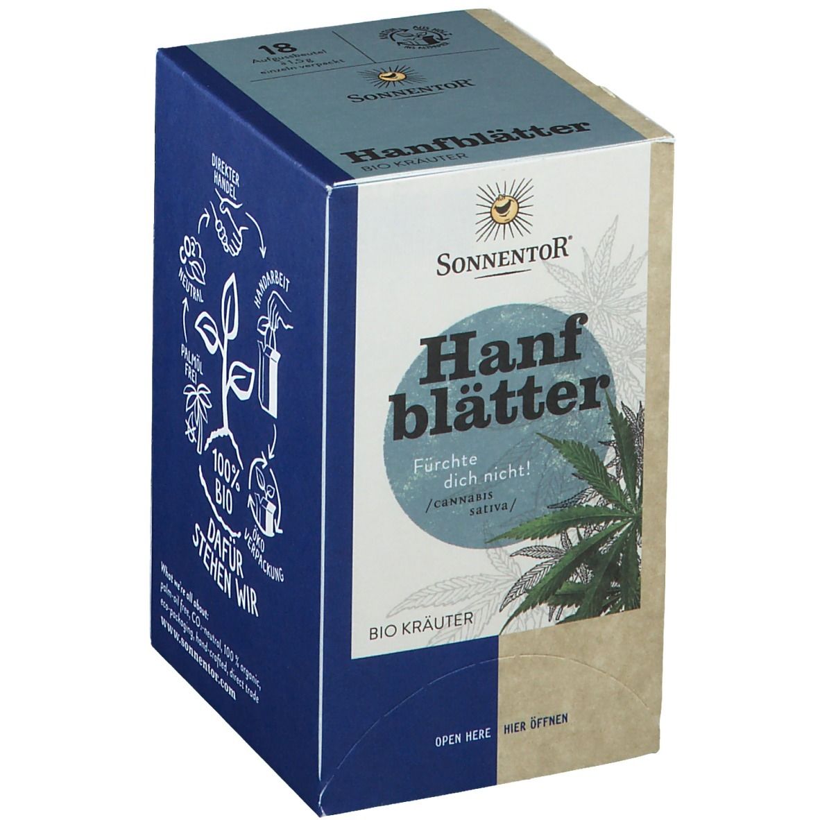 Sonnentor TEE Hanfblatt DK Bio 18 St Filterbeutel
