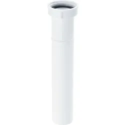 Viega Verstellrohr 154424 G 2x50x500mm, Kunststoff weiß, mit Dichtung