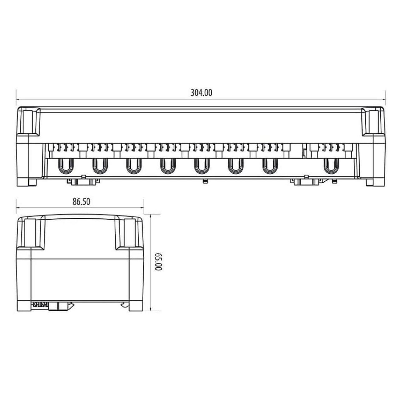 Salus central strip for floor heating (KL06-230V) (132100)