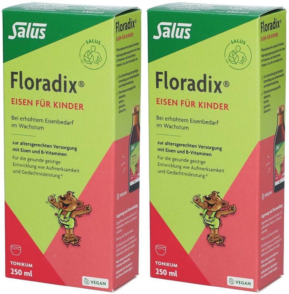 Salus Floradix Eisen für Kinder Tonikum x2 2x250 ml