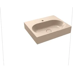 Kaldewei CENTRO Wandwaschtisch, 600x500 mm, bahamabeige, Perl-Effekt, 1er Hahnlochbohrung, ohne Überlauf