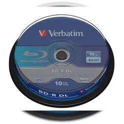 Verbatim 43746 Verbatim Blu-ray BD-R DL 10er