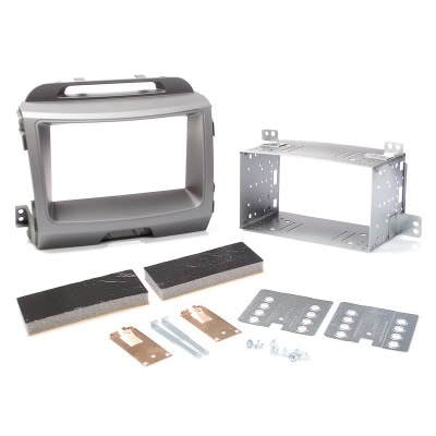 CHP Radioblende KIA Sportage ab 2010 2DIN dunkelgrau Installer Kit