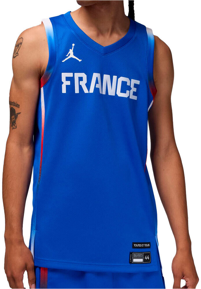 Nike francia limited juegos olimpicos 2024 segunda equipacion camiseta oficial baloncesto Azul (XL)