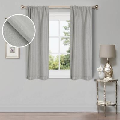 Superior Linen Washable Room Darkening Curtains, Set of 2 Panels