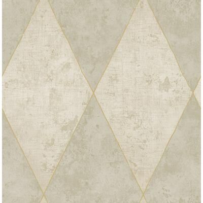 Seabrook Designs Biltmor Harlequin Diamonds Unpasted Wallpaper