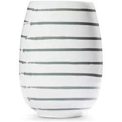 Gmundner Keramik, Vase, Graugeflammt, Vase (H: 15cm)