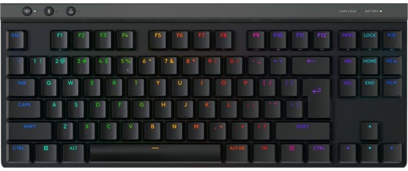 Logitech G515 LIGHTSPEED TKL Teclado Mecânico Gaming Sem Fios Switch GL Tátil Preto Layout USA