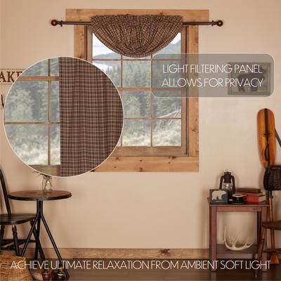 VHC Brands Sawyer Mill Plaid Swag Set - Swag 36x36x16 - Swag 36x36x16