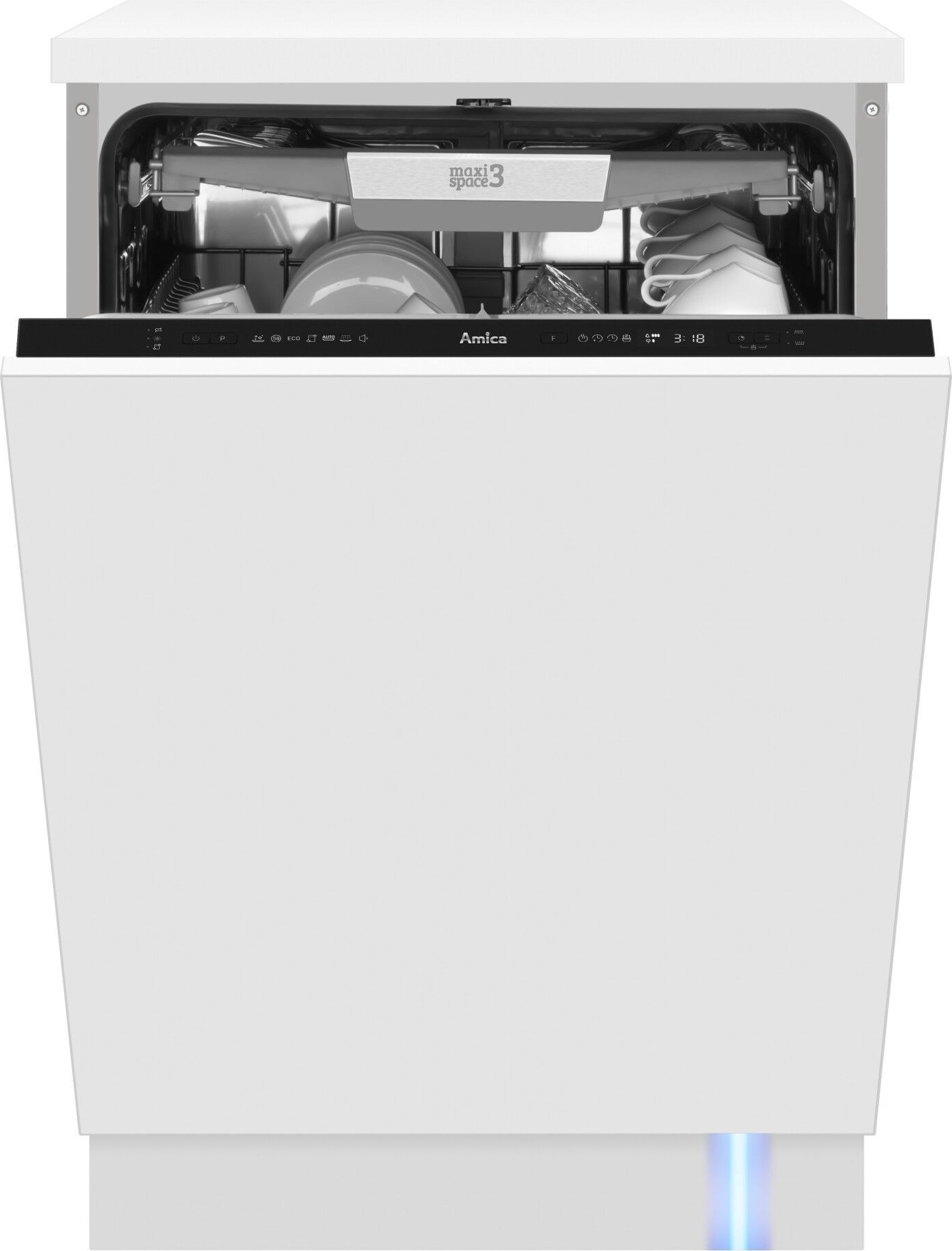 Amica EGSPV 594 400, Voll integriert, Standardgröße (60 cm), LED, 1,5 m, 1,5 m, 1,4 m
