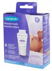 Lansinoh Sachets de Conservation du Lait Maternel 25 Pc - Sachet 25 Sachets pré-stérilisés