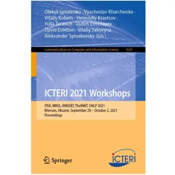 ICTERI 2021 Workshops, Fachbücher