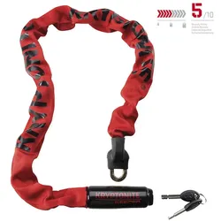 KRYPTONITE Kettenschloss Keeper 785 Integrated Chain 7 mm rot 85 cm