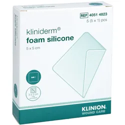 Schaumverband Silikon 5x5 Cm Ohne Kleberand 5 St