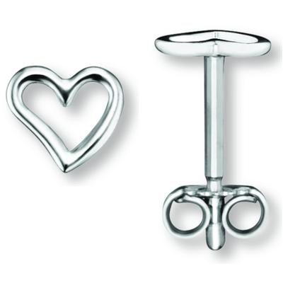 Paar Ohrstecker ONE ELEMENT "Herz Ohrringe Ohrstecker aus 925 Silber", silber, Ohrringe, Damen, Damen, Silber 925 (Sterlingsilber), Ein Geschenk von Herzen – zart, elegant & voller Symbolik