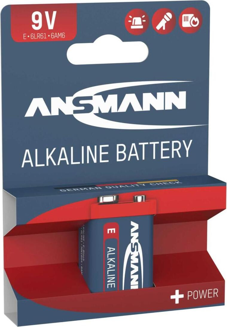 Ansmann 1515-0000 1. Alkaline 9V-batterij met rode markering