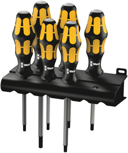 977/6 TX Jeu de tournevis Kraftform Wera: le tournevis-burin + Rack, 6 pièces (05024410001)
