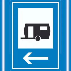 HB-Druck Wohnwagen links Aufkleber A1 (594x841mm)
