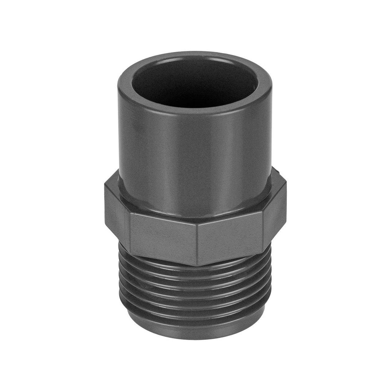 REKUBIK PVC-U Reduzierring Klebemuffe x Außengewinde 63/75mm x 2" AG 7308063