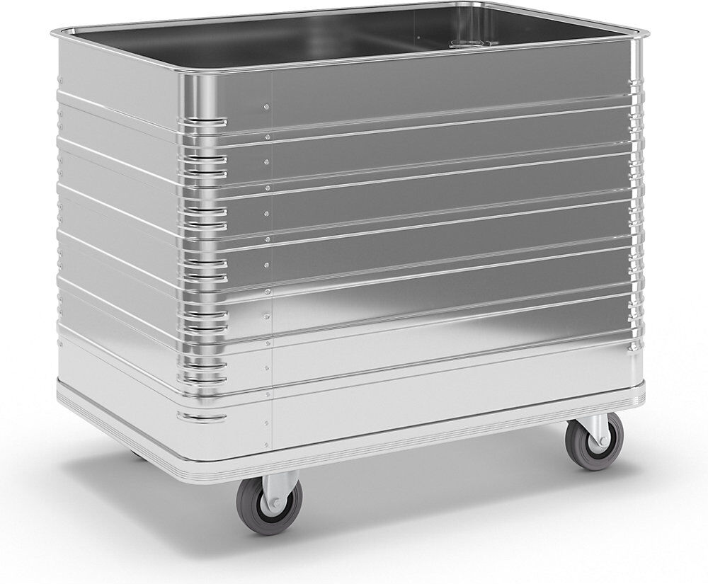 Alu-Kastenwagen, Inhalt 415 l, mit Rand- und Bodenprofil ZARGES