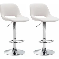 CLP 2er Set Barhocker Camden I Stoff-Bezug