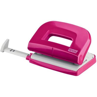 Locher E 210 fresh, bis 10 Blatt fresh pink/grau, Anschlagschiene