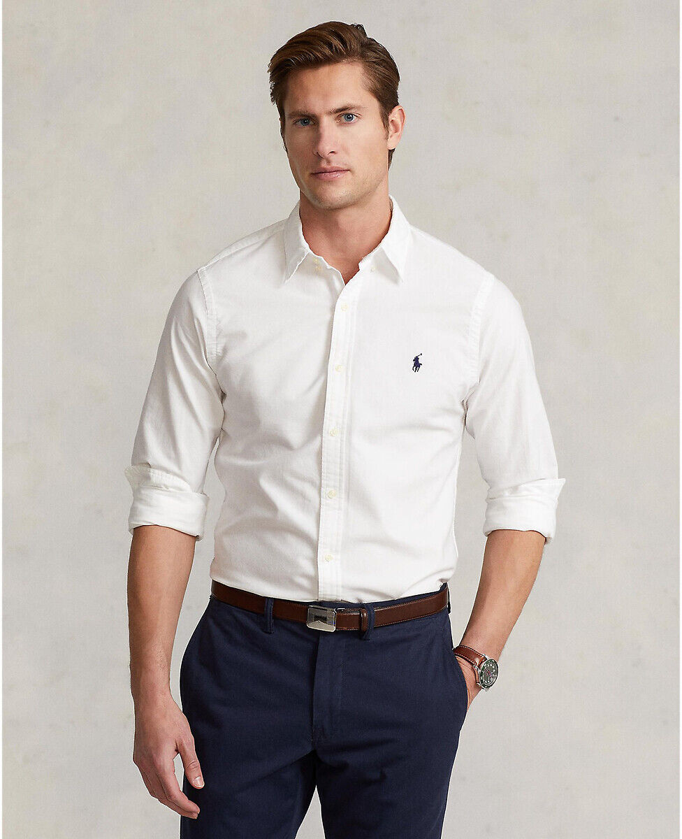 POLO RALPH LAUREN Chemise Oxford teinte en pièce Slim Fit