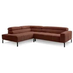 Sormani Ecksofa Pisa Cord Rusty