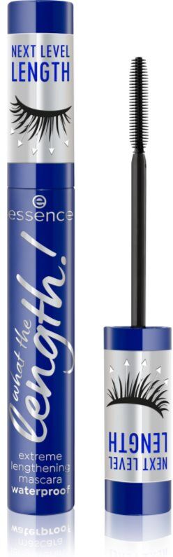 essence What The Length! waterproof lengthening mascara shade 02 Black Waterproof 10 ml