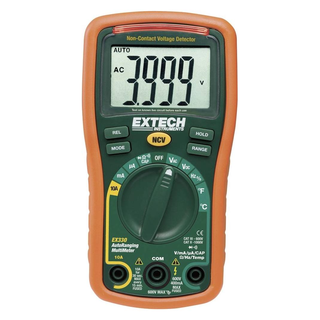 Extech Hand-Multimeter digital EX330 (CAT III 600V, Hand-Multimeter) (EX330)
