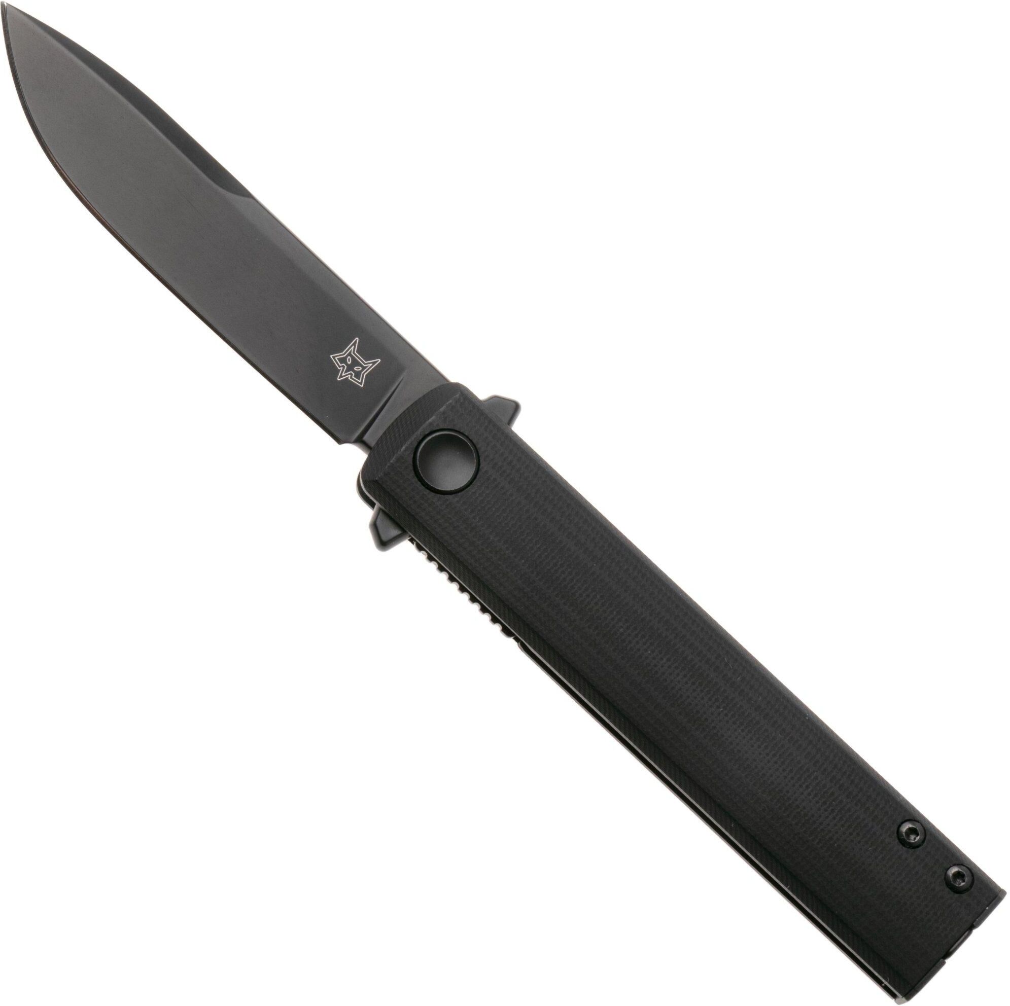 Fox Knives Chnops Tactical, FX-545G10B, Black Idroglider Hybrid Cryo, Black G10 coltellino tascabile