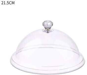 Uplift Picks Acrylic Cake Display Stand With Cover Food Dome Dessert Plate 21.5 Cm