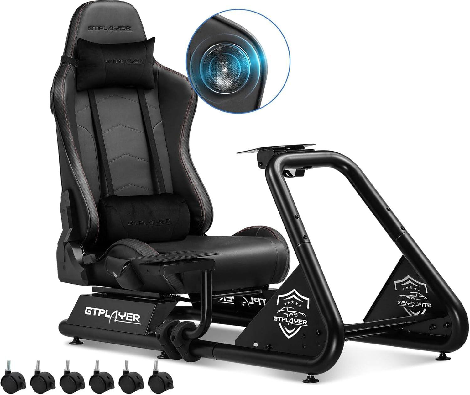 Selius Simulator Cockpit Sim Racing Racing Simulator Racestoel en Steering Wheel Stand