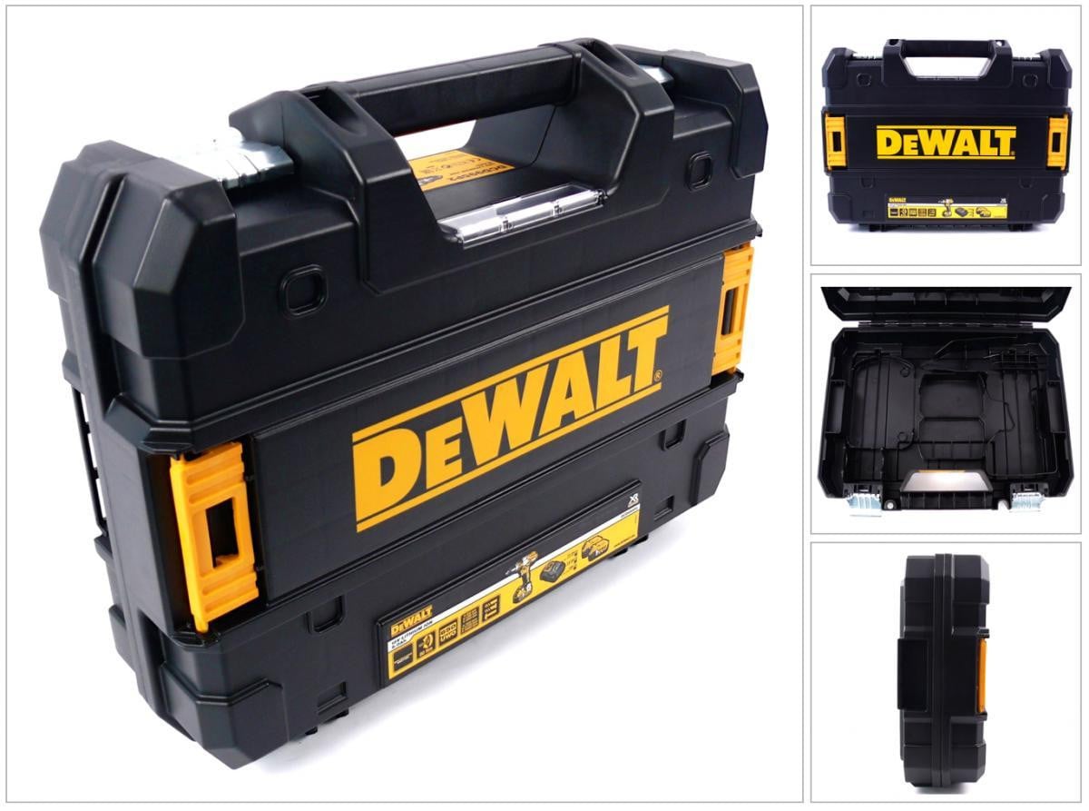 DeWalt TSTAK gereedschapskoffer voor DeWalt 18 V accuschroevendraaier met 3,0 / 4,0 / 5,0 Ah accu's