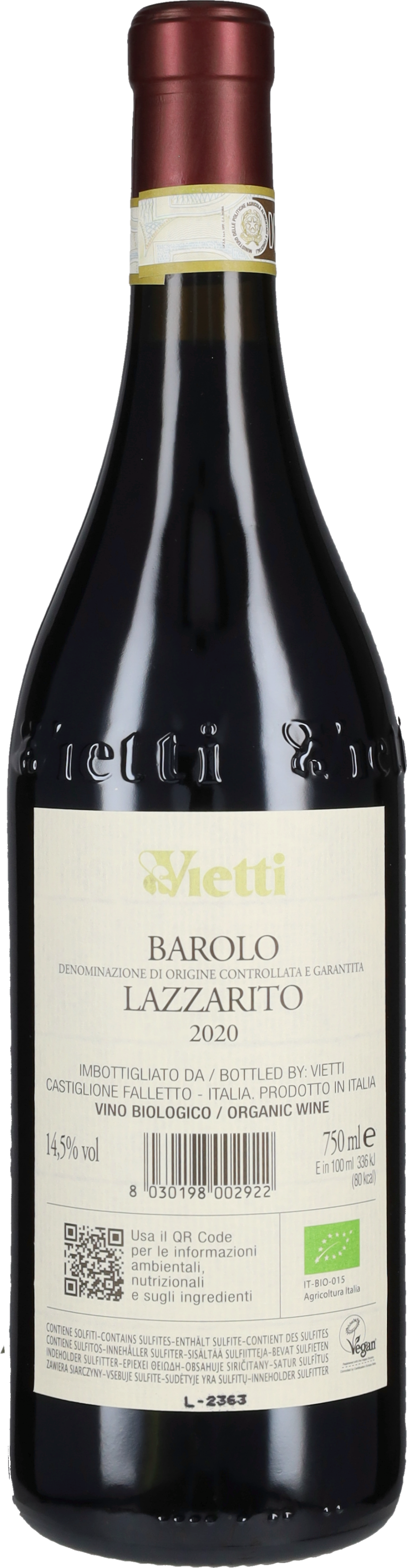 Vietti Barolo 'Lazzarito' 2020