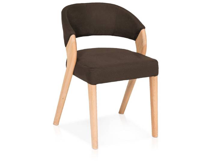 Moebel-Eins Polsterstuhl, ALONA Polsterstuhl, Material Massivholz/Bezug Kunstleder