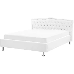 BETT 140/200cm Weiß Metz