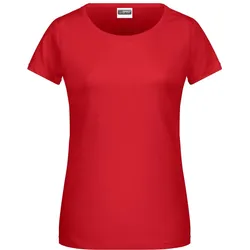 James & Nicholson Damen Bio T-Shirt 8007 red XS