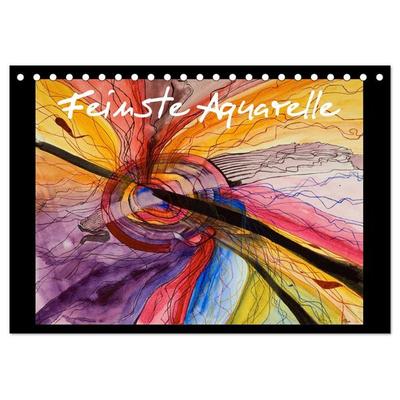 Feinste Aquarelle (Tischkalender 2026 DIN A5 quer), CALVENDO Monatskalender