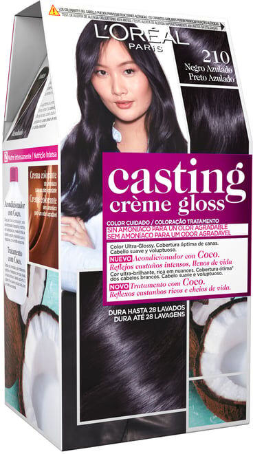 L'Oreal Paris Casting Creme Gloss #210-Preto Azulado #210 - Negro Azulado