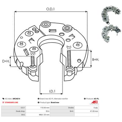 AS-PL Gleichrichter, Generator ARC4014