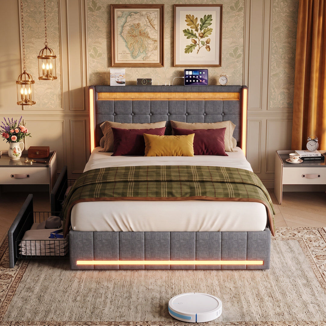 17 Stories Bed Frame Grey 150*200cm