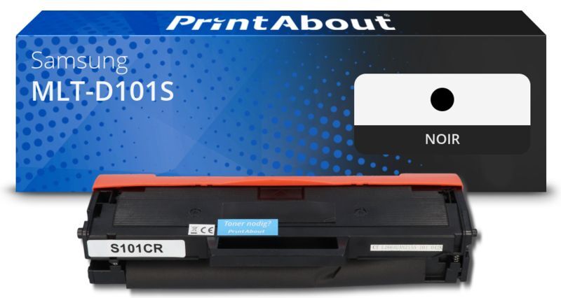 PrintAbout Toner compatible Samsung MLT-D101S (SU696A) - Noir Noir