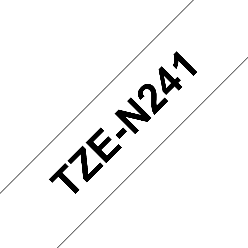 Brother TZe-N241 Schriftband, schwarz auf weiss 18mm x 8m unlaminiert