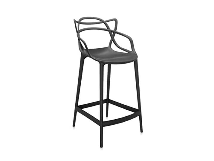 Kartell Masters Stool, Hocker, Schwarz, H. 75 cm