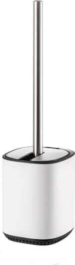 Showerdrape Echo White Steel Toilet Brush & Holder